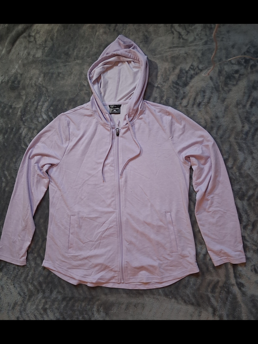 32 Degree Cool Light Lavender Women's Zip Adjustable Hoodie Size L